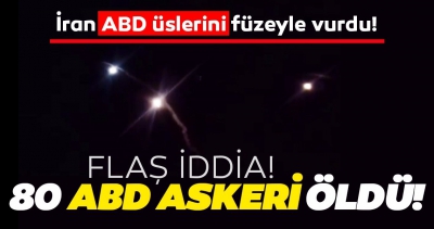 Son dakika: İran Devlet Televizyonu: ABD hedeflerine yapılan saldırıda en az 80 kişi öldü..