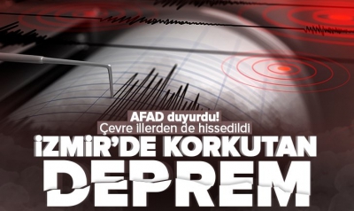 Son dakika: İzmir'de 4,9 büyüklüğünde deprem! Çevre illerde de hissedildi