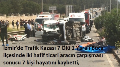 Son dakika... İzmir'de feci kaza: 4'ü çocuk, 7 kişi hayatını kaybetti