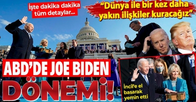 Son dakika: Joe Biden yemin ederek 46. ABD Başkanı oldu! Dakika dakika ABD'den detaylar...
