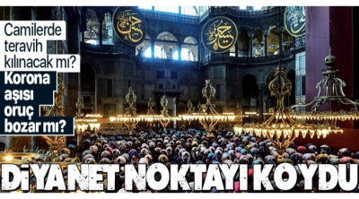 SON DAKİKA: Korona aşısı orucu bozar mı? Camide teravih kılınacak mı? Diyanet İşleri Başkanı Prof. Dr. Ali Erbaş son noktayı koydu 