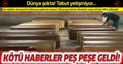 Son dakika: Koronavirüs bilançosu giderek artıyor! Dünya genelinde ölenlerin sayısı 69 bin 498’e yükseldi..