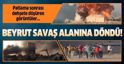 Son dakika... Lübnan'ın başkenti Beyrut'ta büyük patlama! Türkiye'den açıklama geldi....