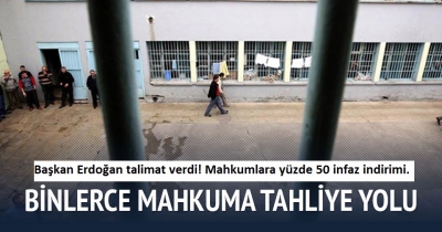 Son dakika: Mahkumlara yüzde 50 infaz indirimi geliyor.