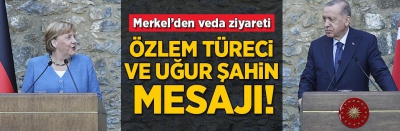 Son dakika... Merkel'den Cumhurbaşkanı Erdoğan'a veda ziyareti! İki liderden açıklama 