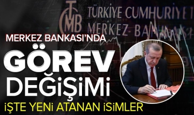 Son dakika: Merkez Bankası Başkan Yardımcıları görevden alındı! İşte yeni atanan isimler | Karar Resmi Gazete'de...