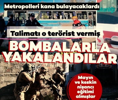 SON DAKİKA: Metropollere bombalı saldırı hazırlığındaki teröristler yakalandı! Suriye ve Türkiye'de eş zamanlı operasyon.... 