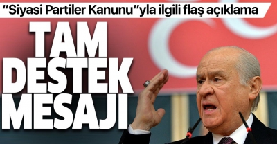 .Son dakika: MHP Genel Başkanı Devlet Bahçeli'den flaş mesaj: Cumhurbaşkanlığı Hükümet Sistemi'nin devamı için.....