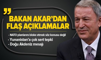 Son dakika: Milli Savunma Bakanı Hulusi Akar'dan flaş açıklamalar..