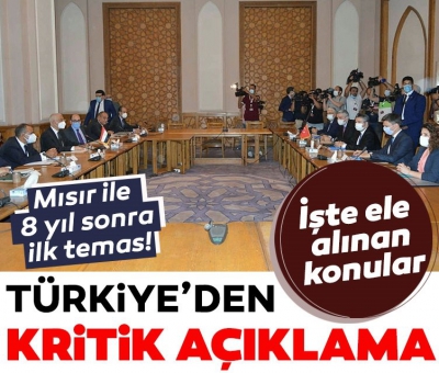 Son dakika: Mısır ile 8 yıl sonra ilk temas! Dışişleri Bakanlığı'ndan kritik açıklama 