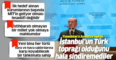 Son dakika: MİT'e İstanbul'da yeni hizmet binası! Başkan Erdoğan'dan flaş mesajlar