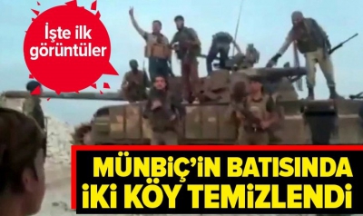 Son dakika: Münbiç'in batısındaki iki köy teröristlerden temizlendi..