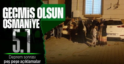 Son dakika: Osmaniye'de 5.1 büyüklüğünde deprem meydana geldi