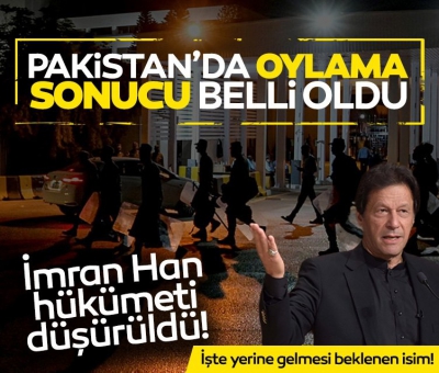 Son dakika | Pakistan'da oylama sonucu belli oldu! İmran Han hükümeti düştü! 