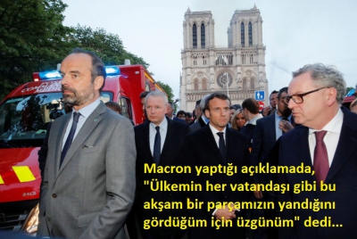 Son dakika! Paris'teki Notre Dame Katedrali'nde yangın!