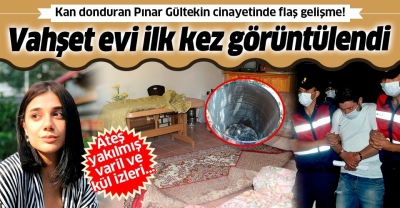.Son dakika: Pınar Gültekin’in öldürüldüğü evin içi görüntülendi: Balkonunda içinde ateş yakılmış varil ve kül izleri....