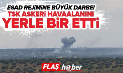 Son dakika: Rejime ağır darbe! Halep'teki Neyrab askeri havaalanı yerle bir edildi.