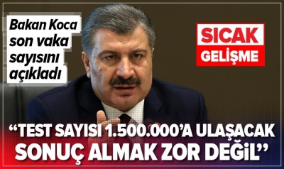 Son dakika: Sağlık Bakanı Fahrettin Koca 7 Mayıs koronavirüs vaka sayılarını açıkladı.