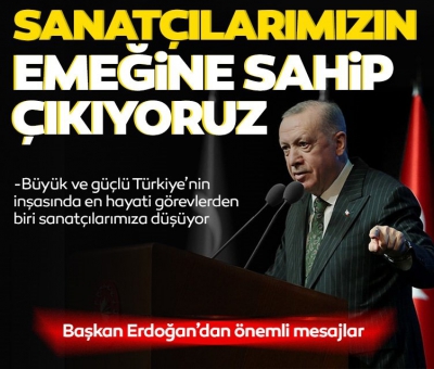 Son dakika: Sanatçılarla iftar buluşması! Başkan Erdoğan'dan önemli açıklamalar: Sanatçılarımızın emeğine sahip çıkıyoruz 