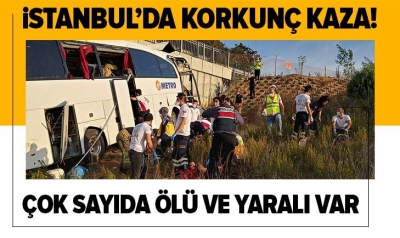 Son dakika: Sarıyer Kuzey Marmara Otoyolu'nda otobüs yoldan çıktı! Ölü ve yaralılar var.