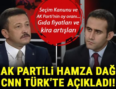 Son dakika... Seçim Kanunu ve AK Parti’nin oy oranı... AK Partili Hamza Dağ CNN TÜRK'te açıkladı