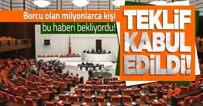 Son dakika: TBMM'de kabul edildi: Vergi cezalarını, sigorta primlerini içeren borçlar yeniden yapılandırılacak 