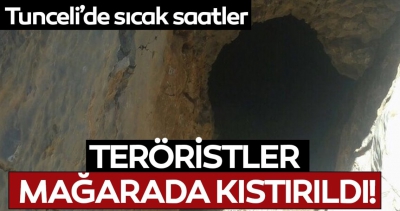 Son dakika: Tunceli'de 5 terörist mağarada kıstırıldı.