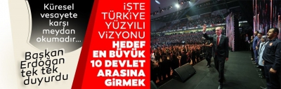 Son dakika: Türkiye Yüzyılı için büyük gün! Başkan Recep Tayyip Erdoğan AK Parti'nin 2023 vizyon belgesini açıkladı