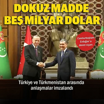 Son dakika: Türkmenistan'da tarihi gün: İmzalar atıldı! Başkan Erdoğan'dan önemli açıklamalar.