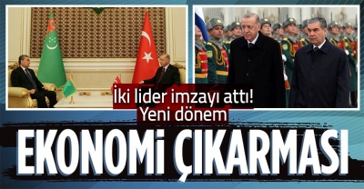 Son dakika: Türkmenistan'da tarihi gün: İmzalar atıldı! Başkan Erdoğan'dan önemli açıklamalar.