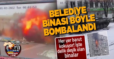 SON DAKİKA: Ukrayna Harkov Belediye binası Rusya tarafından havaya uçuruldu!
