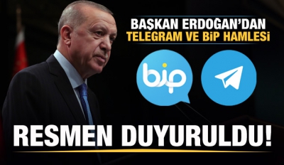 Son dakika: WhatsApp'ın tepki çeken veri politikasının ardından Başkan Erdoğan BİP ve Telegram'a katıldı....