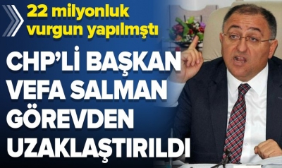 Son dakika: Yalova Belediye Başkanı Vefa Salman ve Halit Güleç görevden uzaklaştırıldı.