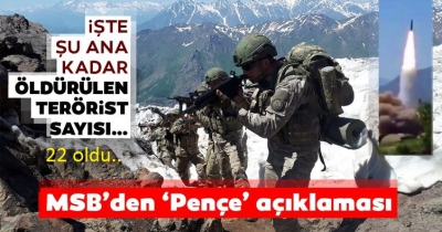 Son Dakika: Pençe Harekatı'nda 3 terörist daha etkisiz hale getirildi!.