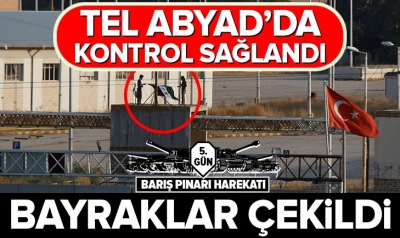 Son Dakika:Tel Abyad kontrol altına alındı, 24 terörist silahlarıyla teslim oldu.