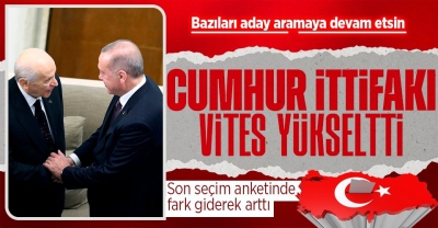 Son seçim anketinde bomba sonuçlar! AK Parti oyları bir anda üç puan arttı! Cumhur İttifakı farkı açıyor...
