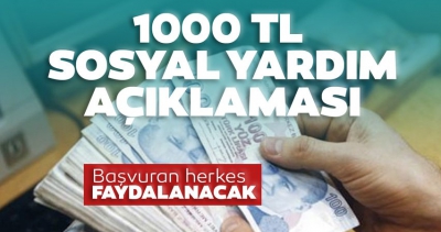 Sosyal yardım şartları açıklandı! İşte 1000 lira alabilecek kişiler.....