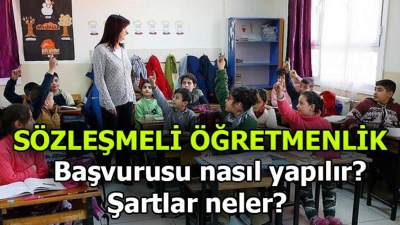 Sözleşmeli öğretmen atama kadrosu başvuruları başladı.1 Haziran 2020