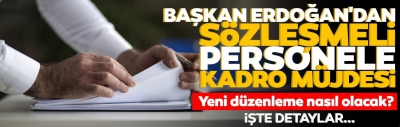 Sözleşmeliye kadro! Başkan Erdoğan müjdeyi duyurdu! Son dakika EYT açıklaması 