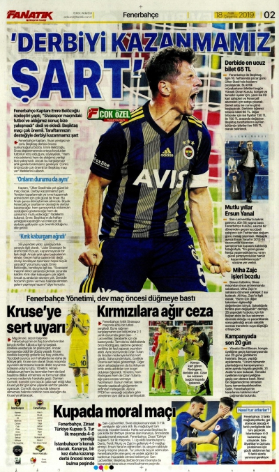 Spor Manşetleri 18 Aralık, Galatasaray, kupada son 16 turuna yükseldi..