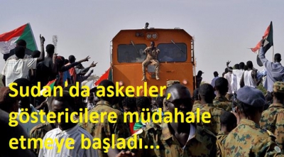 
Sudan ordusundan göstericilere müdahale
