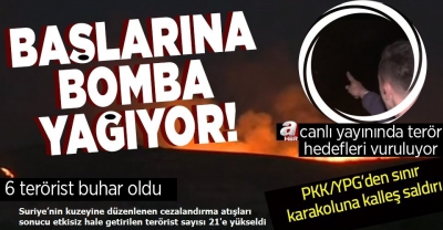 Suriye'nin kuzeyine düzenlenen cezalandırma atışları sonucu etkisiz hale getirilen terörist sayısı 21'e yükseldi