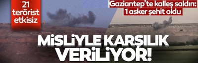 Suriye'nin kuzeyine düzenlenen cezalandırma atışları sonucu etkisiz hale getirilen terörist sayısı 21'e yükseldi