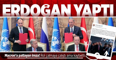 Tahıl krizinin çözümü sonrası dünya liderlerinden Türkiye'ye tebrik mesajı yağdı: Erdoğan'a minnettarız! Macron'u çıldırtacak yorum 