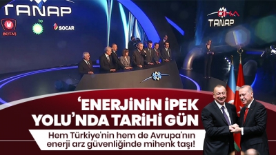 TANAP Avrupa’ya bağlandı! Başkan Erdoğan ve İlham Aliyev butona birlikte bastı.