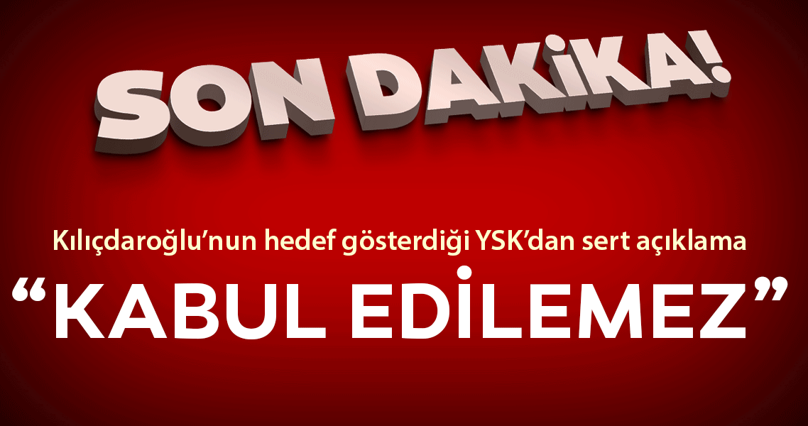 Tehdit ve hakaretlere YSK'dan sert yanıt!
