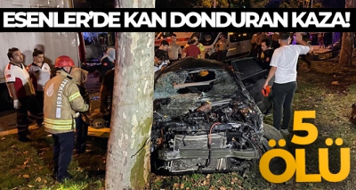 TEM'de feci kaza! 5 kişi hayatını kaybetti! Tüyler ürperten görüntüler