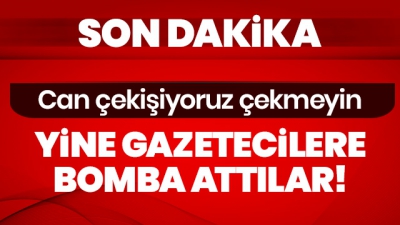 Terör örgütü PKK/YPG yine gazetecilere bomba attı.