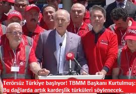 Terörsüz Türkiye başlıyor! TBMM Başkanı Kurtulmuş: Bu dağlarda artık kardeşlik türküleri söylenecek.