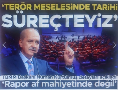 Terörsüz Türkiye raporu tamamlandı Numan Kurtulmuş başlıkları açıkladı